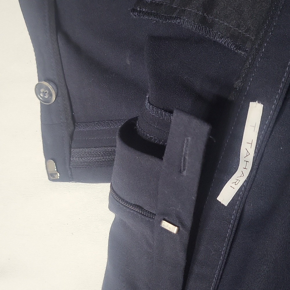 Tahari Navy Blue Slacks. Womens Size 14 - Picture 5 of 5